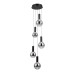 LED пендел ITALUX PND-34378-5S-BK STRELA