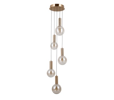 LED пендел ITALUX PND-34378-5S-HBR STRELA
