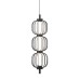 LED пендел ITALUX PND-34405-3V-BK PEDRO