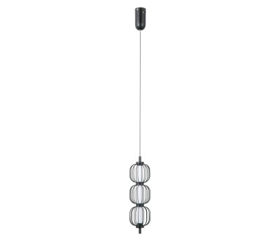 LED пендел ITALUX PND-34405-3V-BK PEDRO