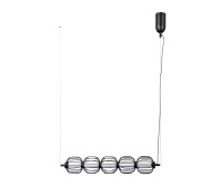 LED пендел ITALUX PND-34405-5-BK PEDRO