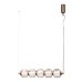 LED пендел ITALUX PND-34405-5-HBR PEDRO