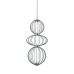 LED пендел ITALUX PND-344221-3V-BK RABEL