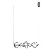 LED пендел ITALUX PND-344221-5-BK RABEL