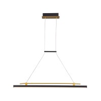 LED пендел ITALUX PND-54638F-16W-3K-BK-GD MERLOT
