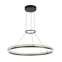 LED пендел ITALUX PND-54638R-28W-3K-BK-GD MERLOT