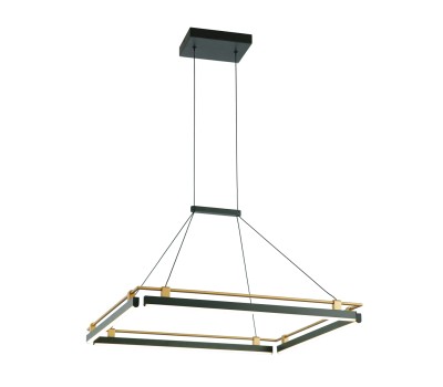 LED пендел ITALUX PND-54638S-44W-3K-BK-GD MERLOT