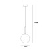 Пендел ITALUX PND-5578-1S-BRO-BK DEORE