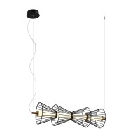 LED пендел ITALUX PND-63849-4-BK SANKE