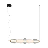 LED пендел ITALUX PND-74937-5-BK GASTEL