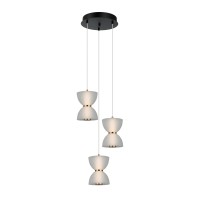 LED пендел ITALUX PND-83949-3-BK TICA