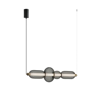 LED пендел ITALUX PND-84283-4-BK MARCO
