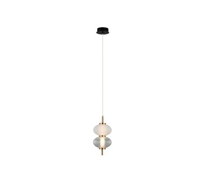 LED пендел ITALUX PND-84938-2V-BK TESTA