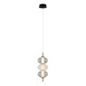LED пендел ITALUX PND-84938-3-BK TESTA