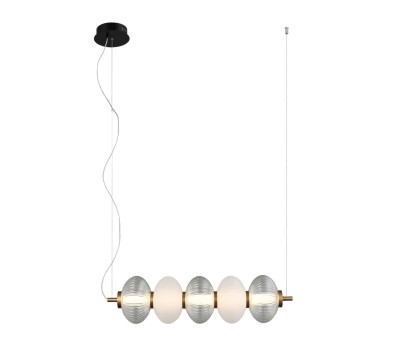 LED пендел ITALUX PND-84938-4-BK TESTA