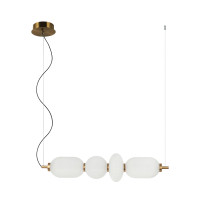 LED пендел ITALUX PND-8545-4H-AB-WH NICO