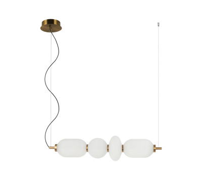 LED пендел ITALUX PND-8545-4H-AB-WH NICO