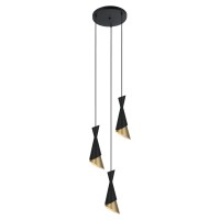 Пендел ITALUX PND-85949-3 BK+GD MALIA