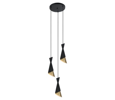 Пендел ITALUX PND-85949-3 BK+GD MALIA
