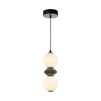 LED пендел ITALUX PND-94921-2A-BK BALOS
