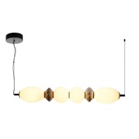 LED пендел ITALUX PND-94921-4A-BK BALOS