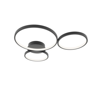 LED плафон ITALUX SPL-20452-3-BK MAVER