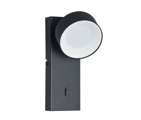 LED аплик с ключ ITALUX WL-47380-1-BK FONTEN LED аплик с ключ ITALUX WL-47380-1-BK FONTEN