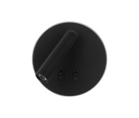 LED аплик с ключ ITALUX WL-53742-1-BK FURLA