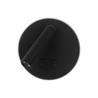 LED аплик с ключ ITALUX WL-53742-1-BK FURLA
