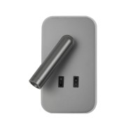 LED аплик с ключ ITALUX WL-83957-1-GR DORIA