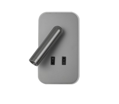 LED аплик с ключ ITALUX WL-83957-1-GR DORIA