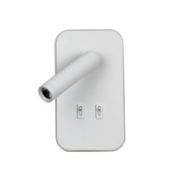 LED аплик с ключ ITALUX WL-83957-1-WH DORIA