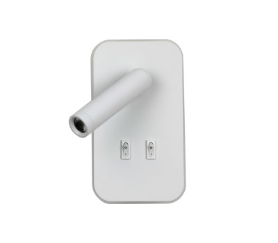LED аплик с ключ ITALUX WL-83957-1-WH DORIA
