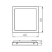 LED плафон с датчик за движение Kanlux 24643 Tybia M 38W-NW-SE B