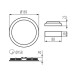 LED панел за вграждане KANLUX 28932 ROUNDA V2LED 12W-WW-W