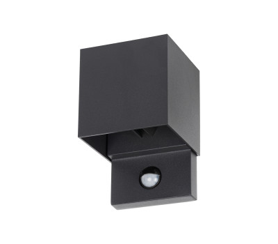 LED фасаден аплик с датчик за движение Kanlux 28994 Reka PIR LED EL 7W-L-GR