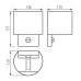 LED фасаден аплик с датчик за движение Kanlux 28995 Reka PIR LED EL 7W-O-GR
