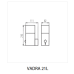 Фасаден аплик с датчик за движение KANLUX 29011 VADRA 21L-UP SE