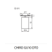 Луна за вграждане KANLUX 29311 CHIRO GU10 DTO-B