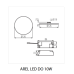 LED панел за вграждане Kanlux 29585 Arel LED DO 10W-WW