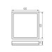LED панел за външен монтаж KANLUX 31510 AZPO LED 22W-NW-L-W WHITE IP54