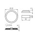 LED панел за вграждане KANLUX 33562 ROUNDA V2LED 6W-WW-B