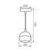 Пендел KANLUX 33683 GALOBA C 1 x GU10 B