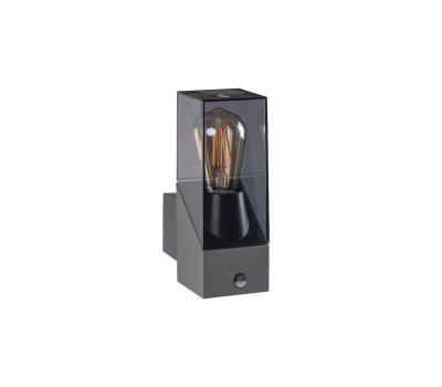 Фасаден аплик с датчик за движение KANLUX 36547 LAVEN EL 28 SE-GR Anthracite