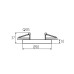 Луна за вграждане Kanlux 37165 Tiny Bord DTO-B