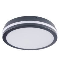 LED фасаден плафон с датчик за движение KANLUX 38784 BENO 24W-30W CCT-O-SEG 3000K - 3500K - 4000K IP65