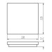 LED фасаден плафон KANLUX 38787 BENO 12W-18W CCT-L G 3000K - 3500K - 4000K IP65