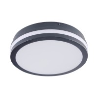 LED фасаден плафон с датчик за движение KANLUX 38790 BENO 12W-18W CCT-O-SEG 3000K - 3500K - 4000K IP65