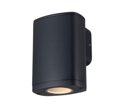 Фасаден аплик KANLUX 38880 ZEVI EL 1GU10 B BLACK 1 x GU10 IP54