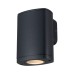 Фасаден аплик KANLUX 38880 ZEVI EL 1GU10 B BLACK 1 x GU10 IP54